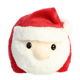 A spudsters product card for the santa plush by Aurora